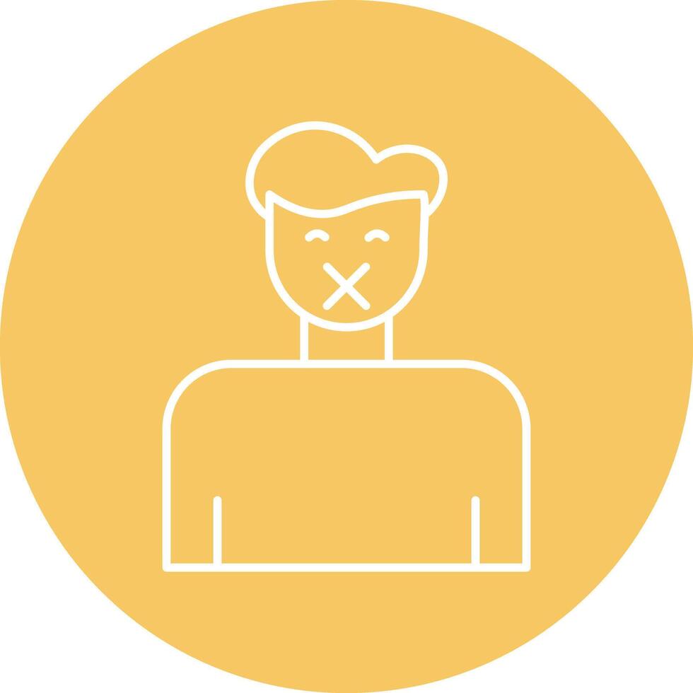 Quiet Line Circle Icon Design vector