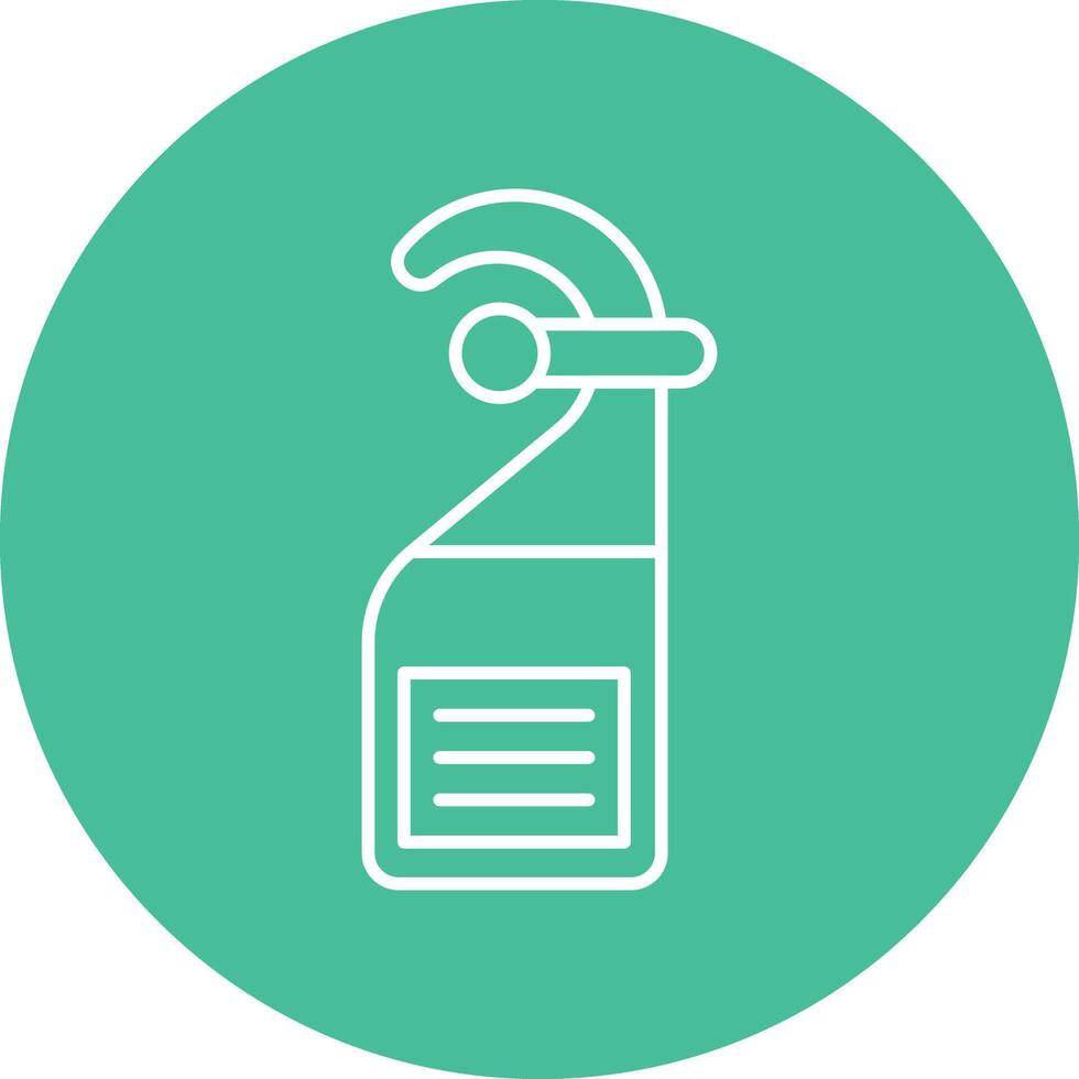 Door Hanger Line Icon vector