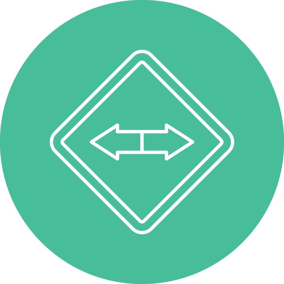 Double Line Circle Icon Design vector