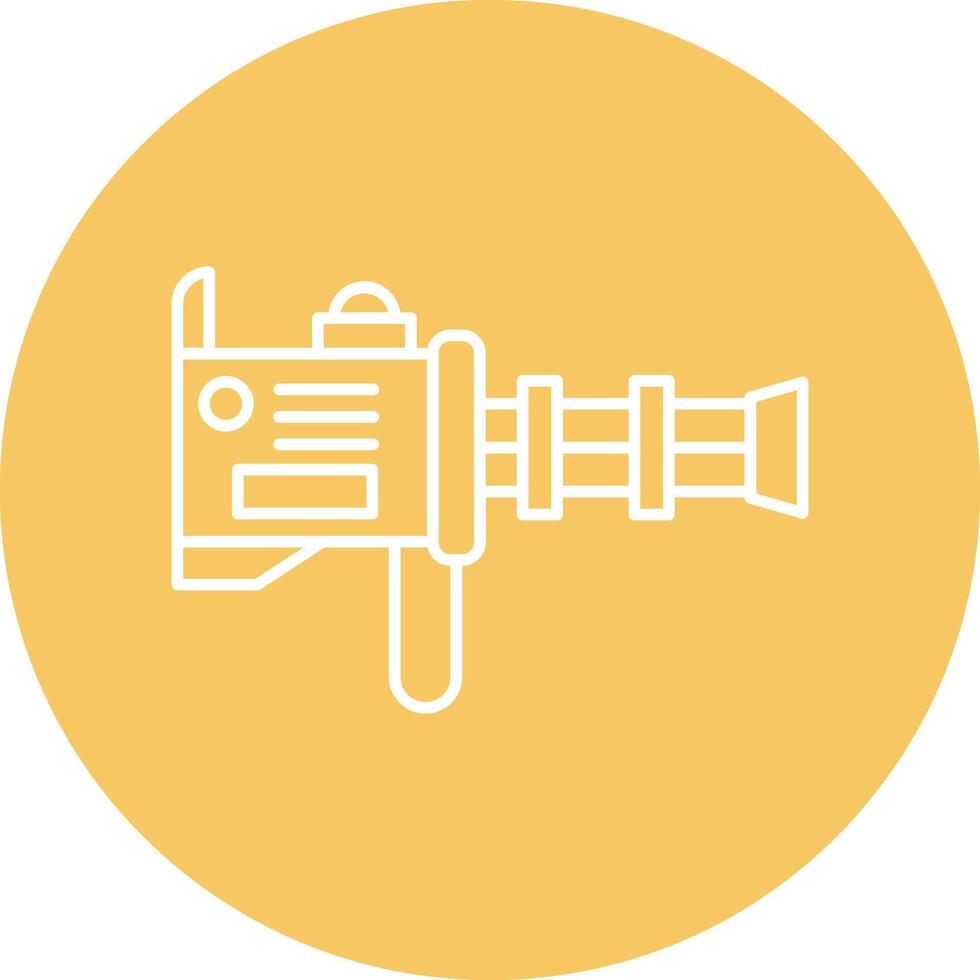 Turret Line Circle Icon Design vector