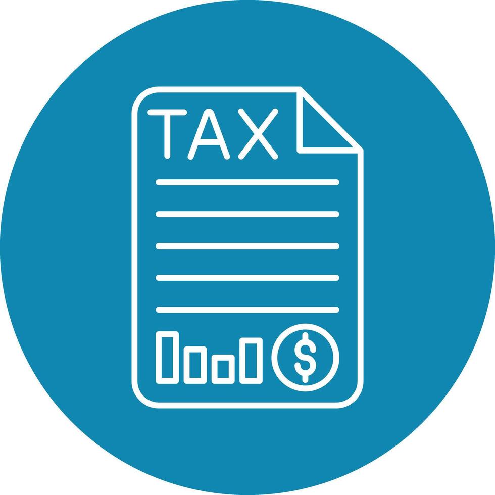 Taxes Line Icon vector