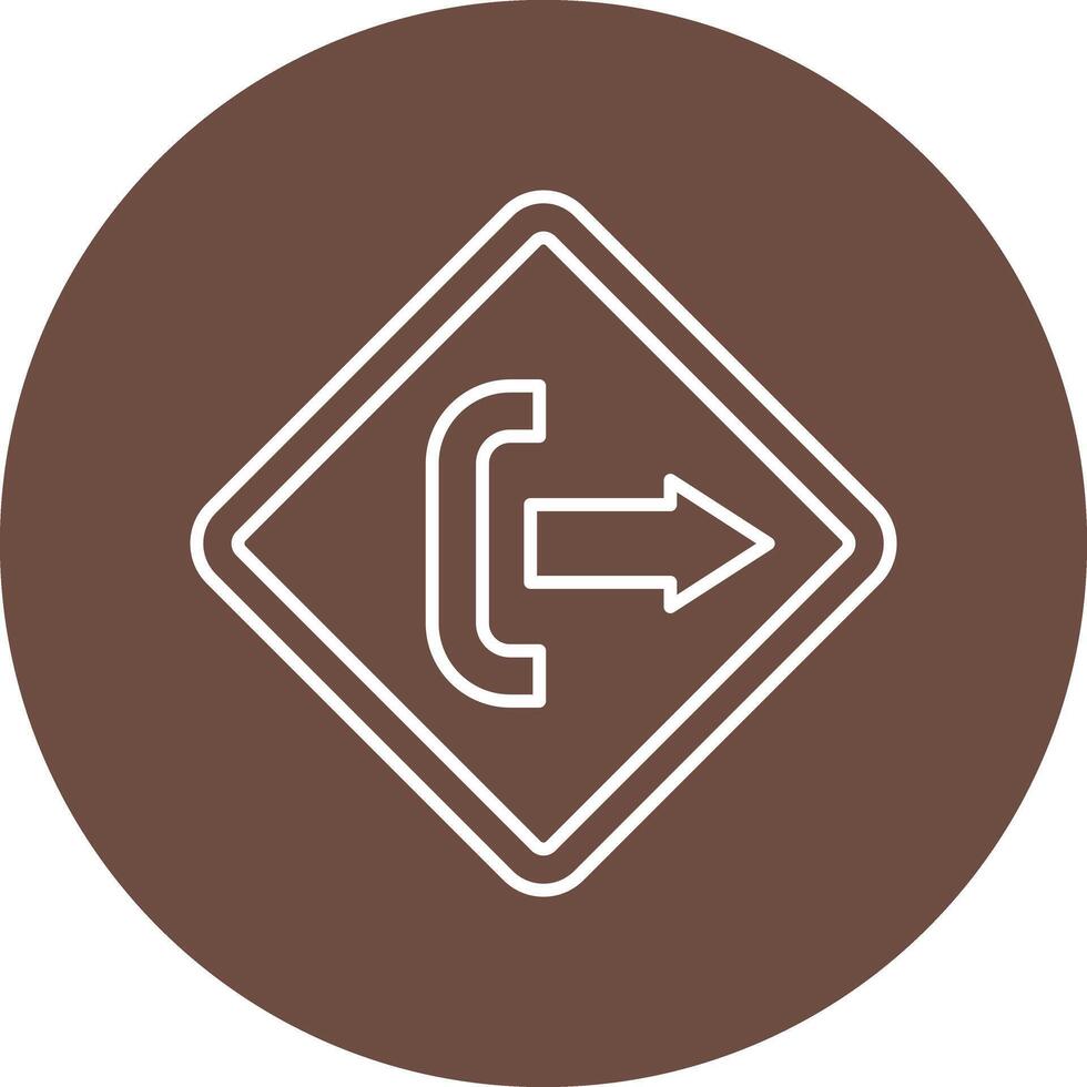 Log Out Line Circle Icon Design vector