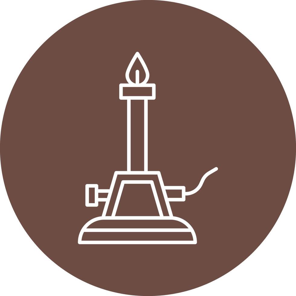 Bunsen Burner Icon Design vector