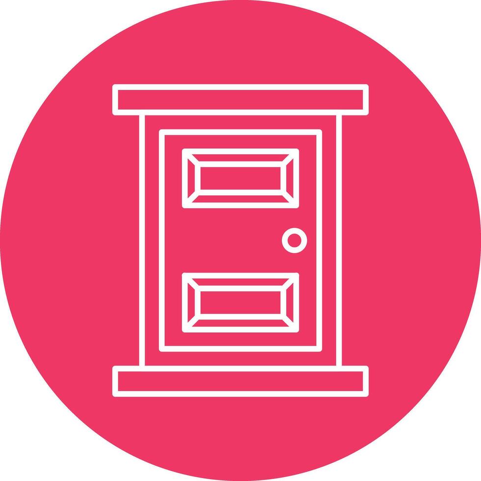 Door Line icon vector