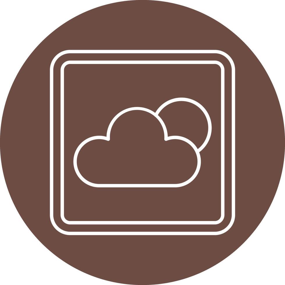 Weather App Line Icon vector