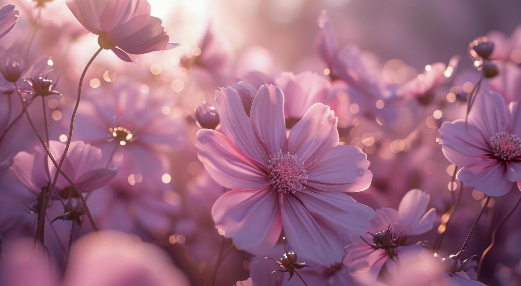 racimo de flores brotante en césped foto