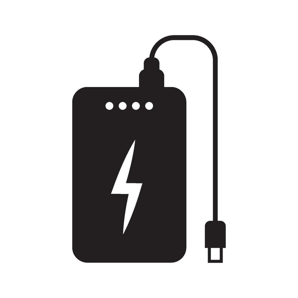 power bank icon vector
