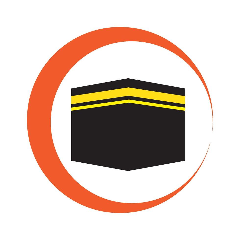 kaaba icon design vector