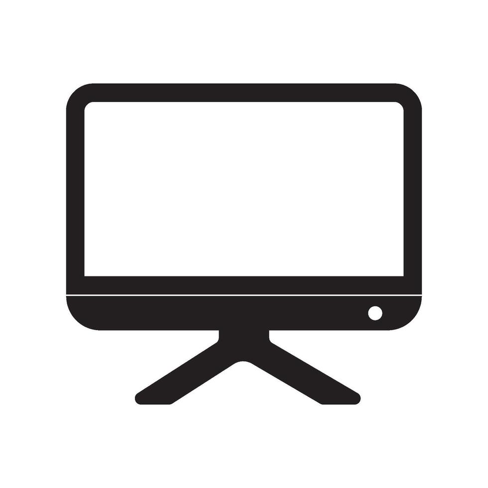 monitor icon design vector