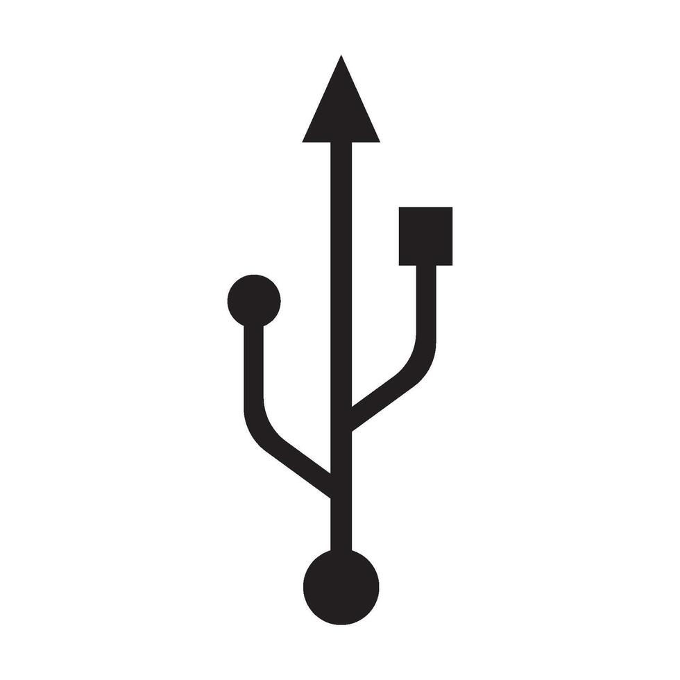 USB data transfer logo vector