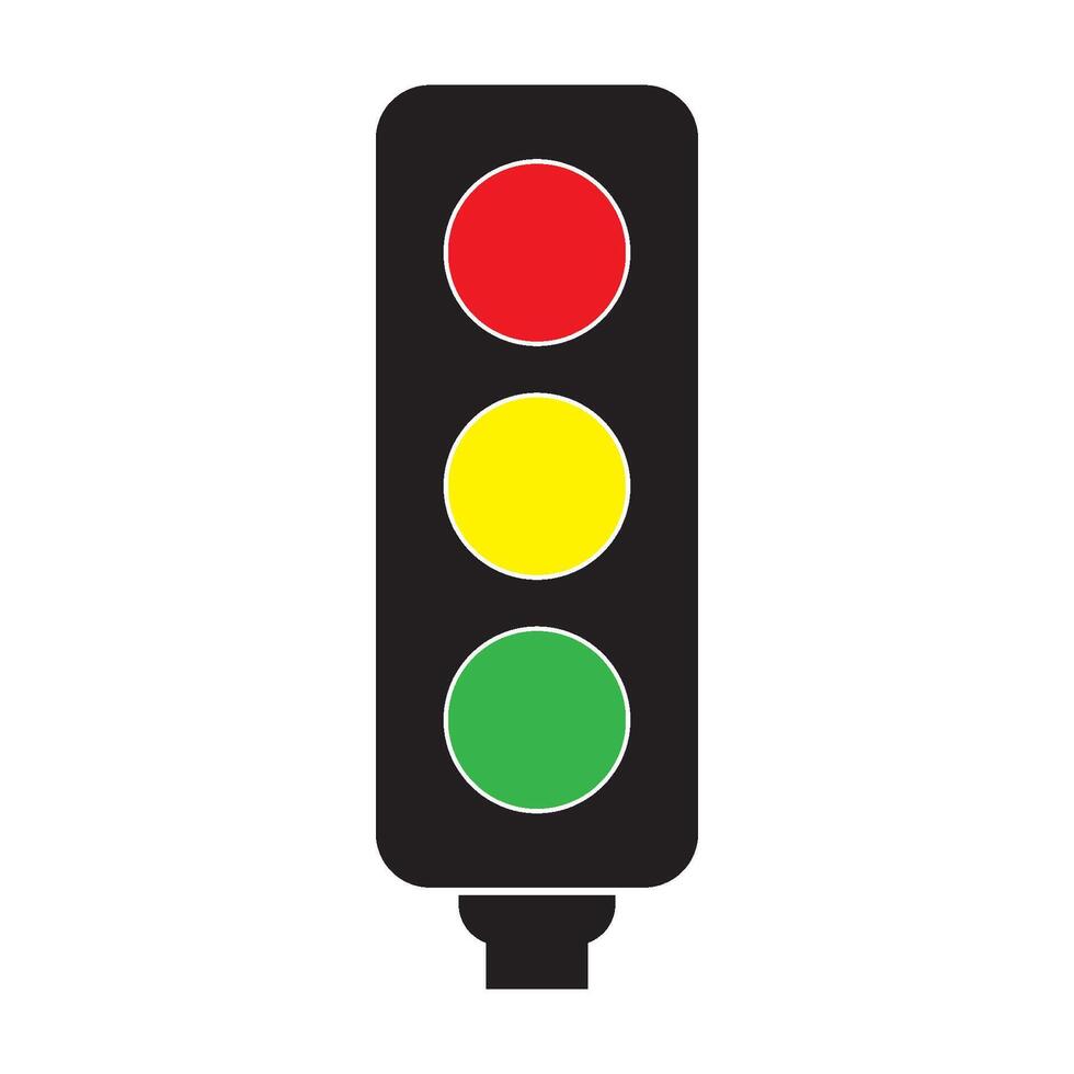traffic lights icon vector