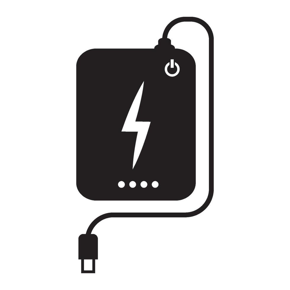 power bank icon vector