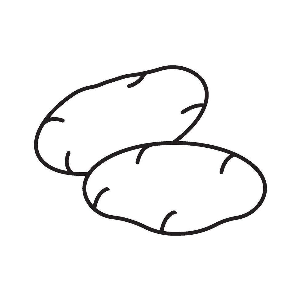 Potato icon design vector