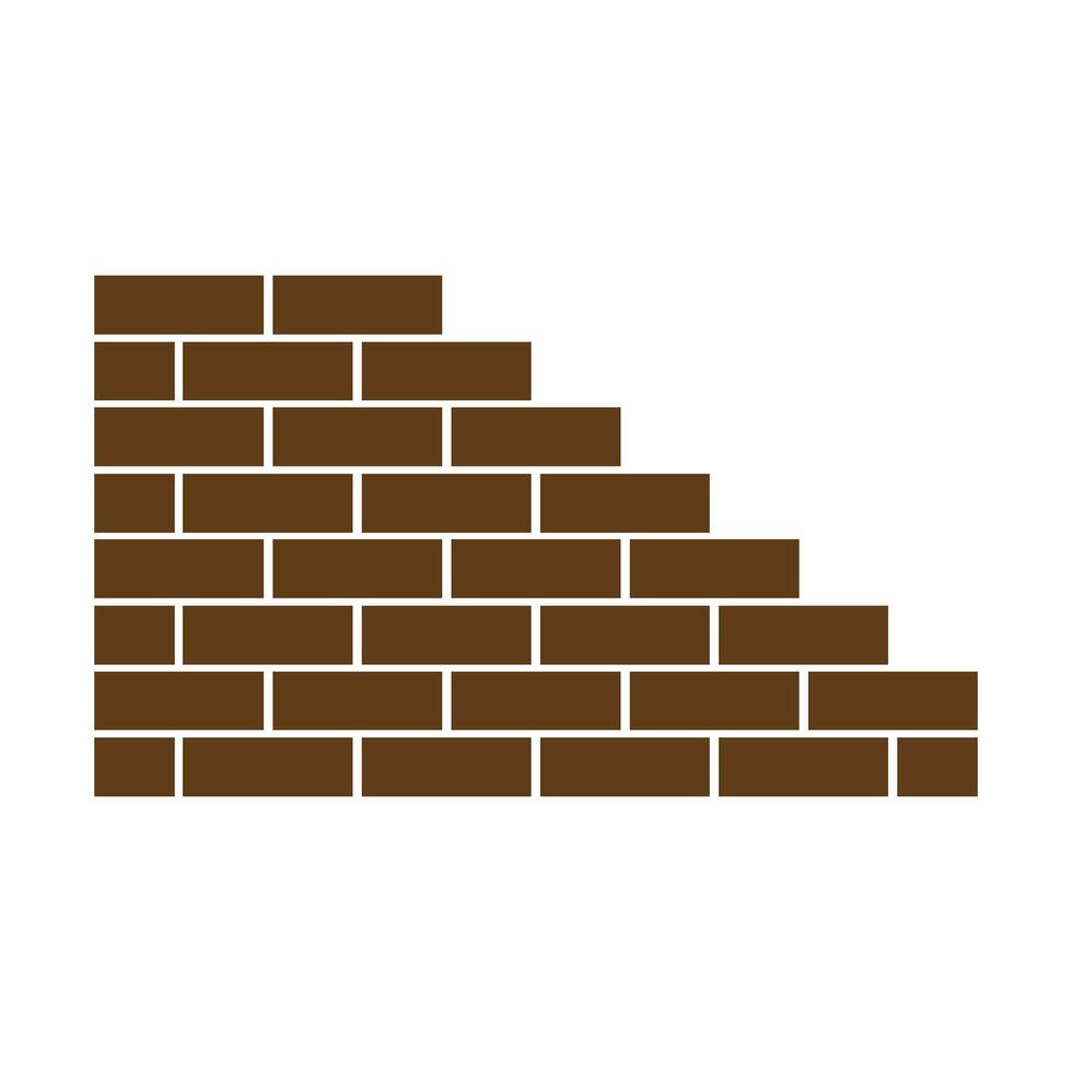 pile of bricks icon vector