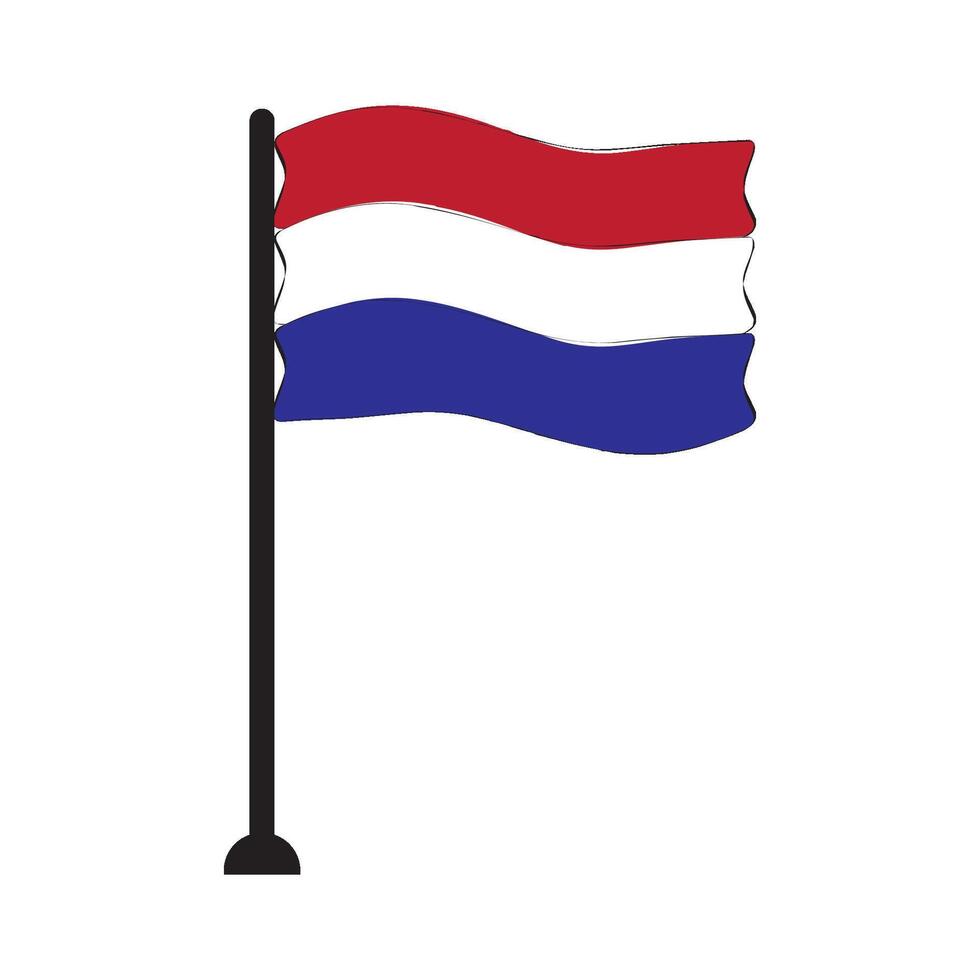 Netherlands flag icon vector