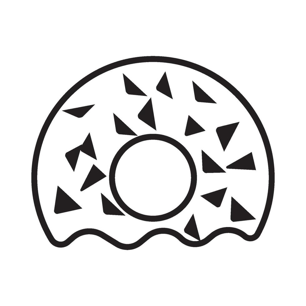 Donut logo design vector