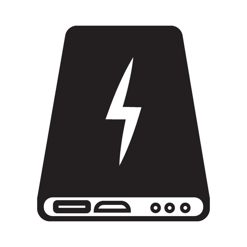 power bank icon vector