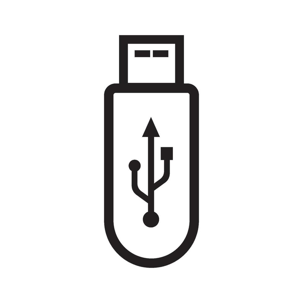 USB data transfer logo vector