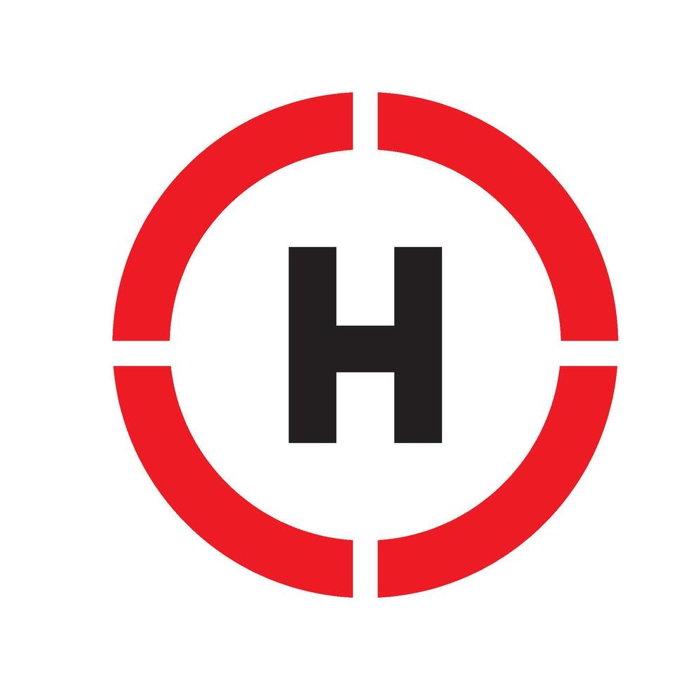 helipad icon design vector