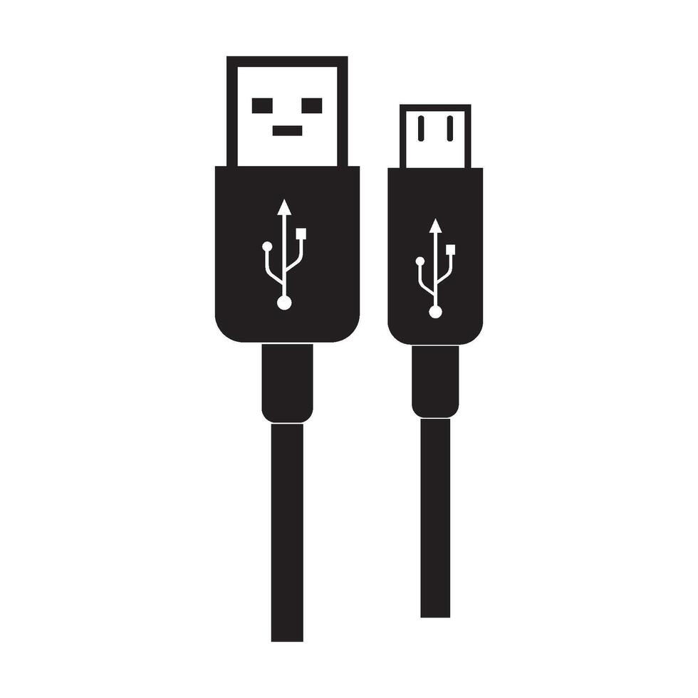 USB data transfer logo vector