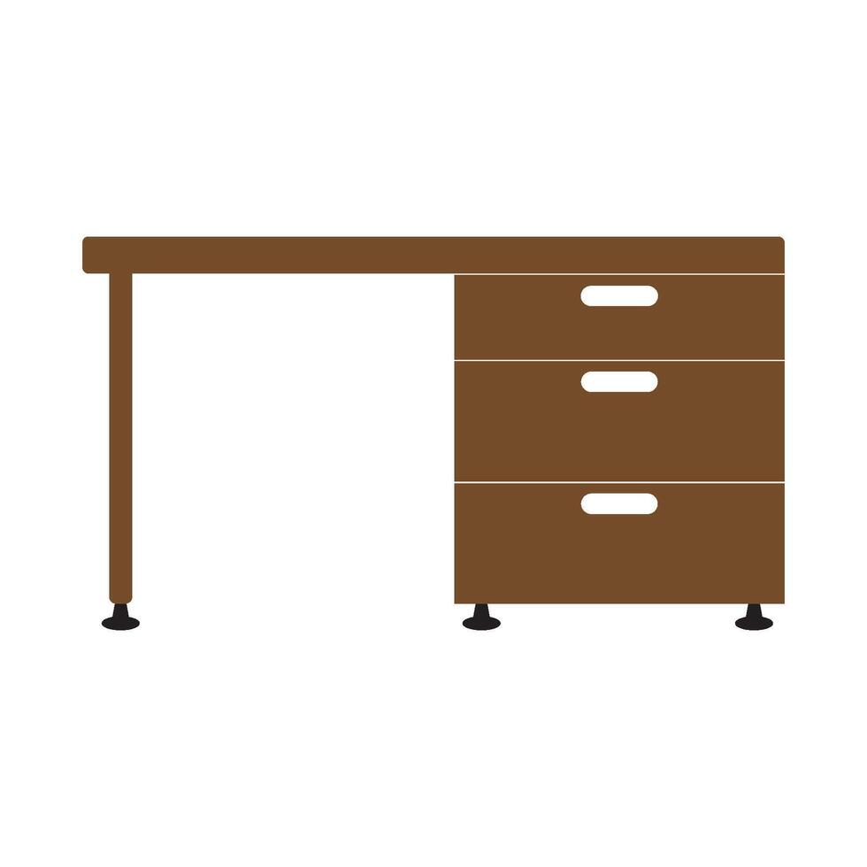 office desk icon vector