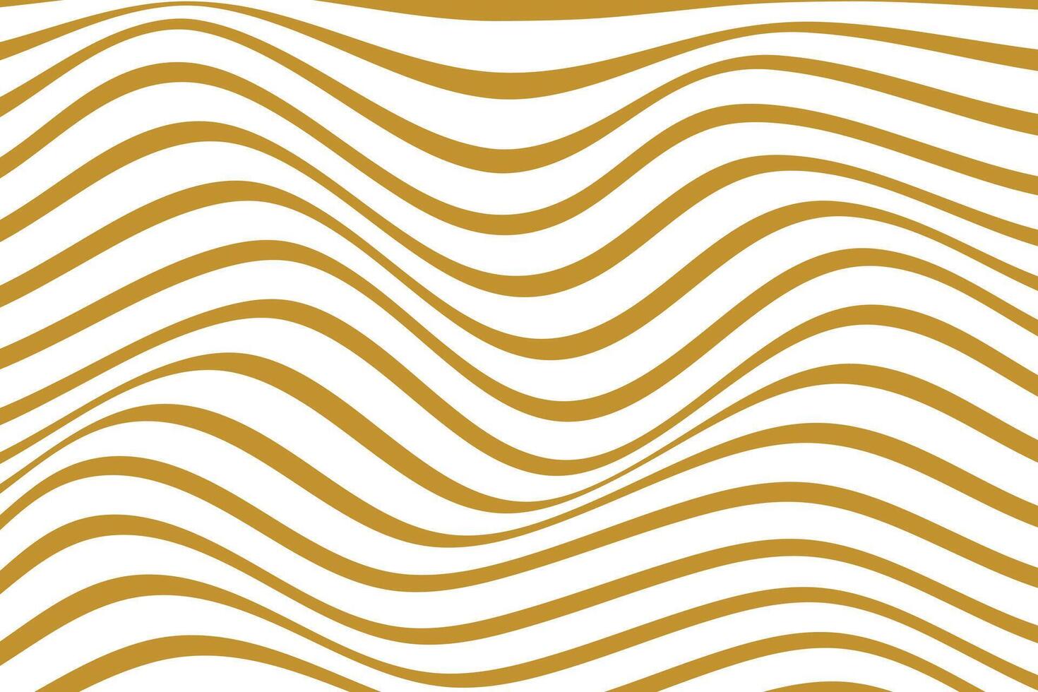 simple abstract metal gold color horizontal line wavy pattern yellow lines on a white background vector