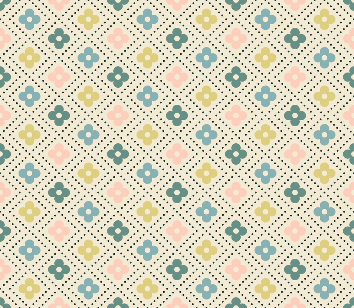 Geometric pattern background for design. Colorful shapes seamless pattern vector