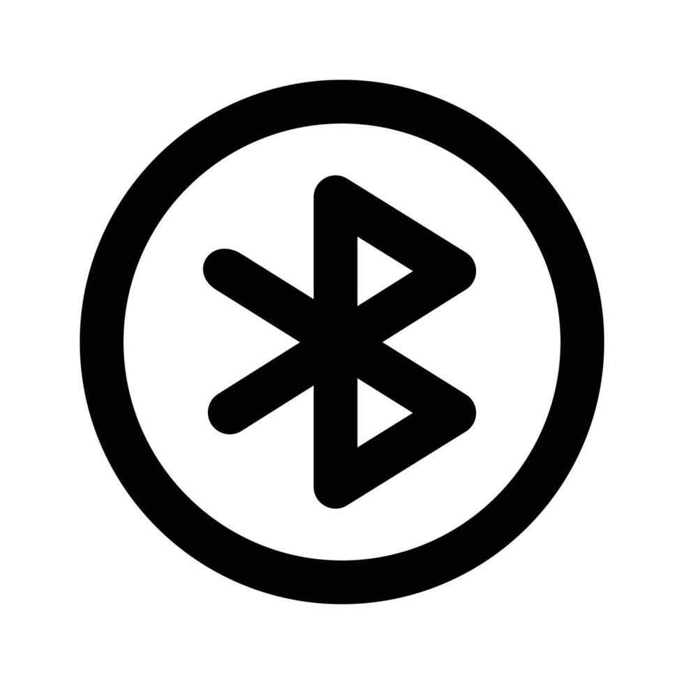 Bluetooth sign icon design in trendy style vector