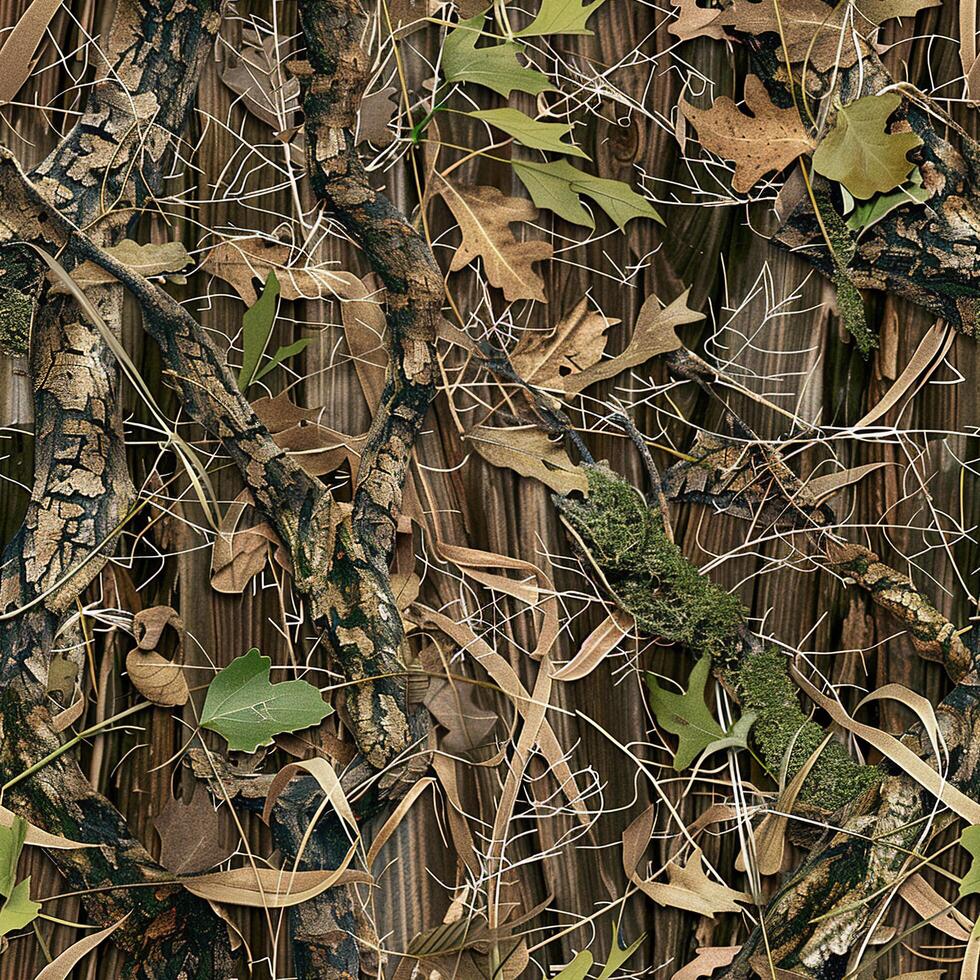 Oak Tree Mossy Tree Bark Hunting Camo photo