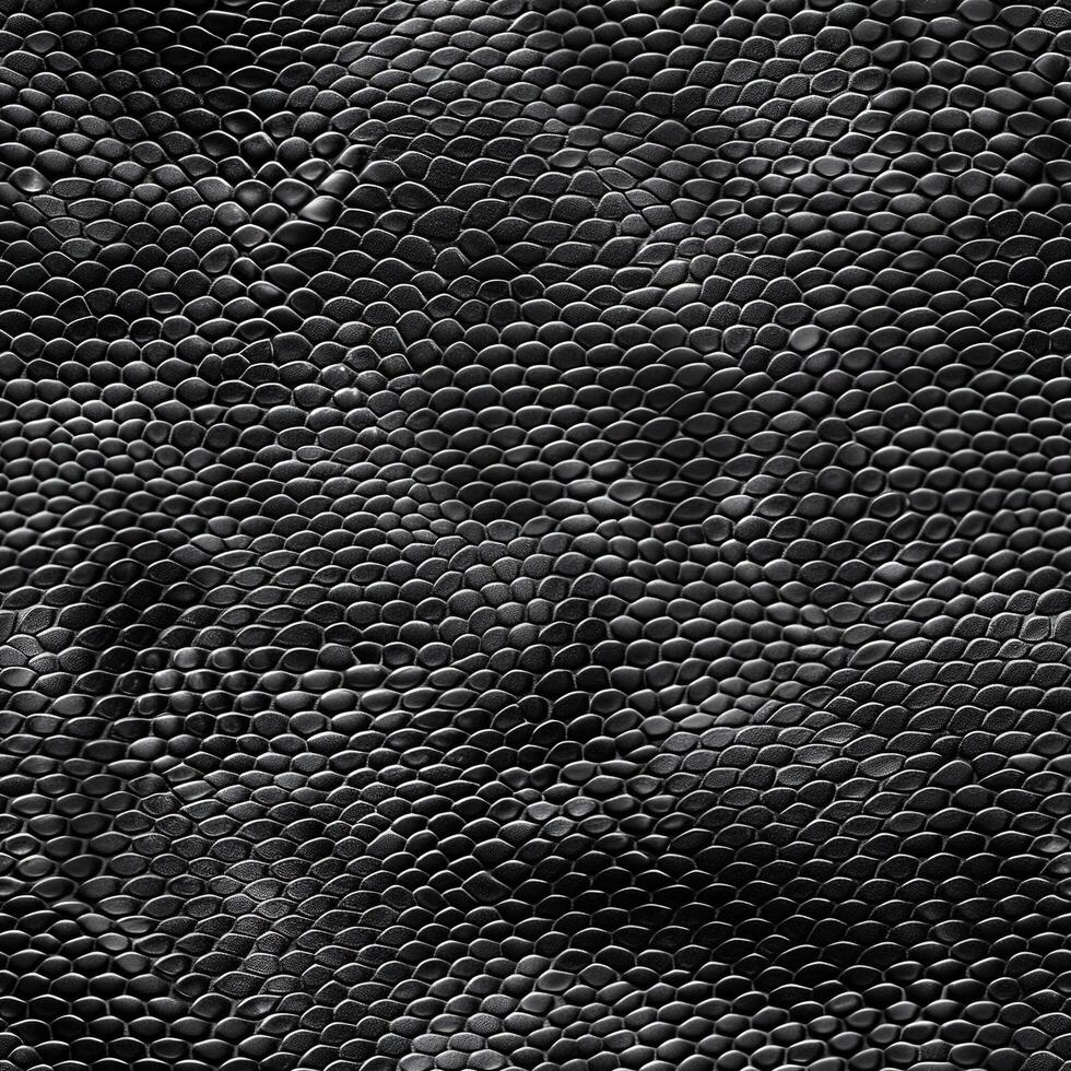 Black Snakeskin Leather Texture Seamless photo