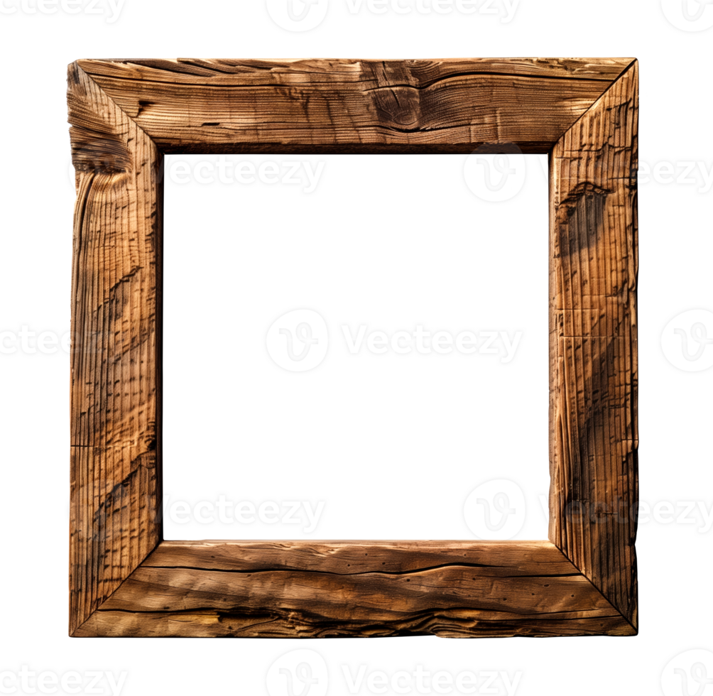 Artistic wooden photo frame. png