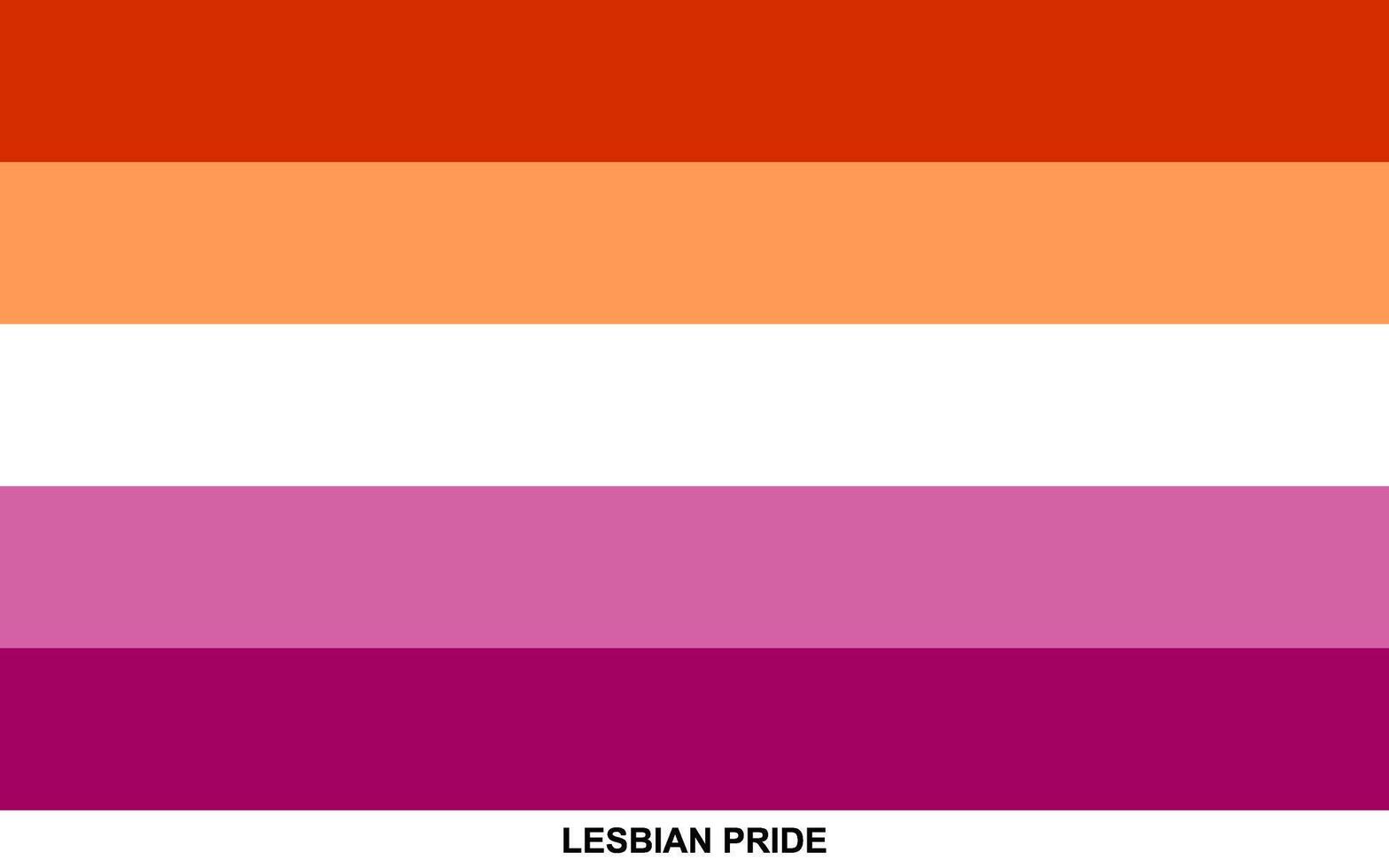 Flag of LESBIAN PRIDE, LESBIAN PRIDE flag vector