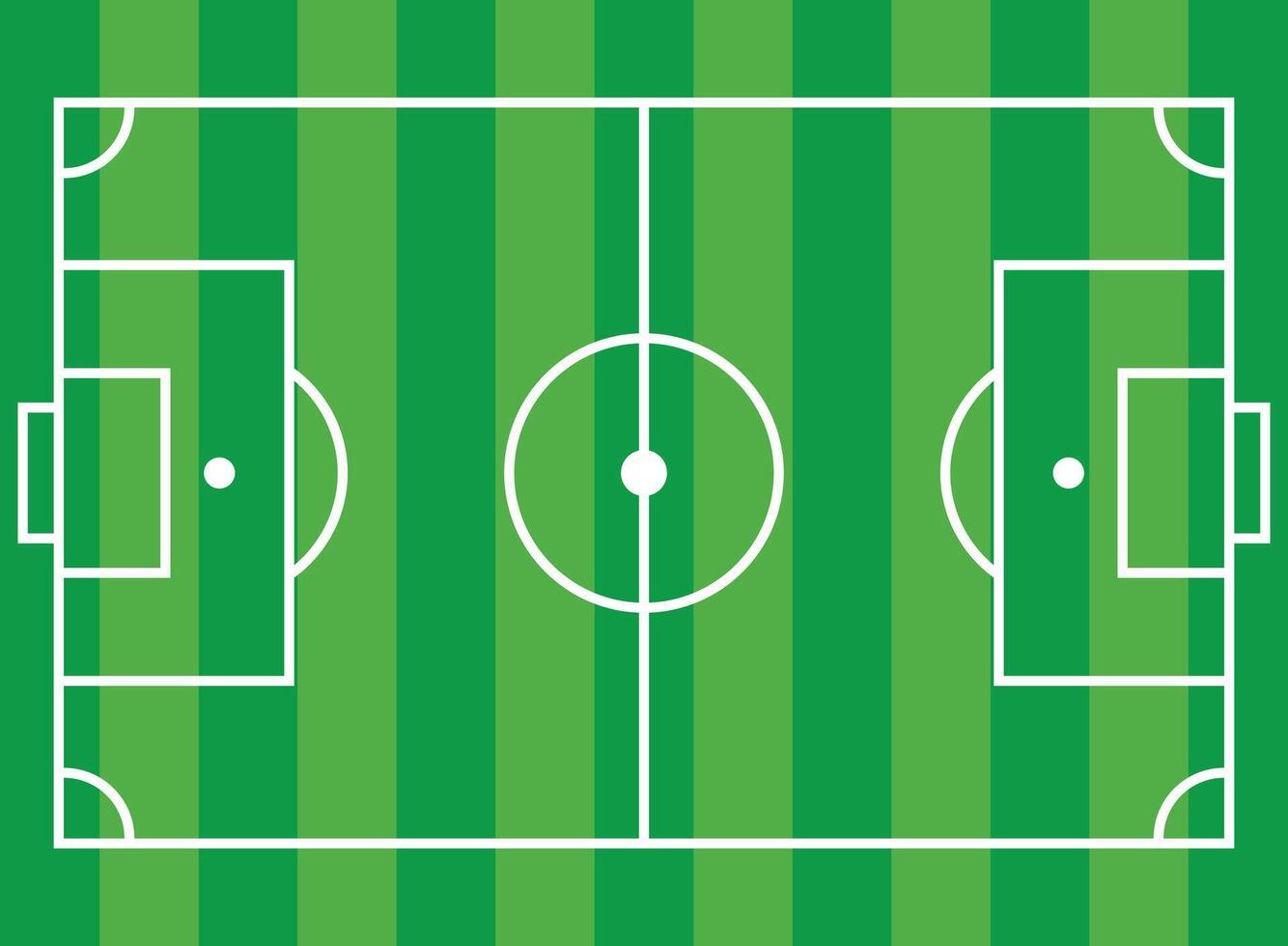 Soccer field in flat style. Football stadium illustration on isolated background. Sport plan sign business concept. vector