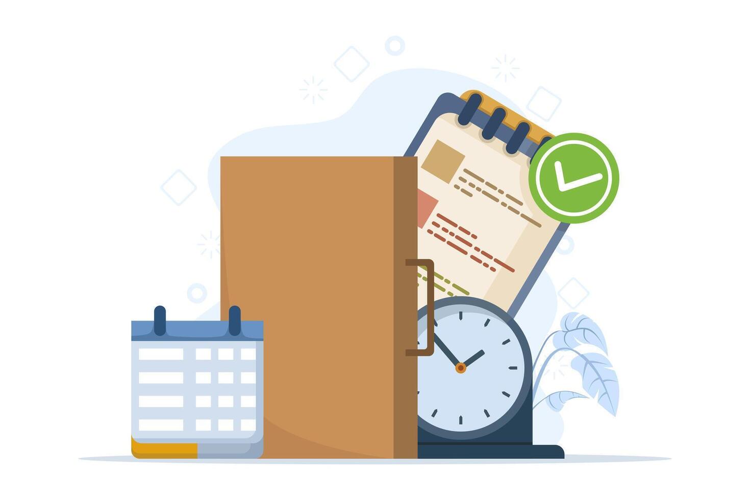 concept of task management, request management tools, to-do lists and deadlines. Effective planning, Work organizer, daily plan. Project manager tool, business, productivity online platform. vector