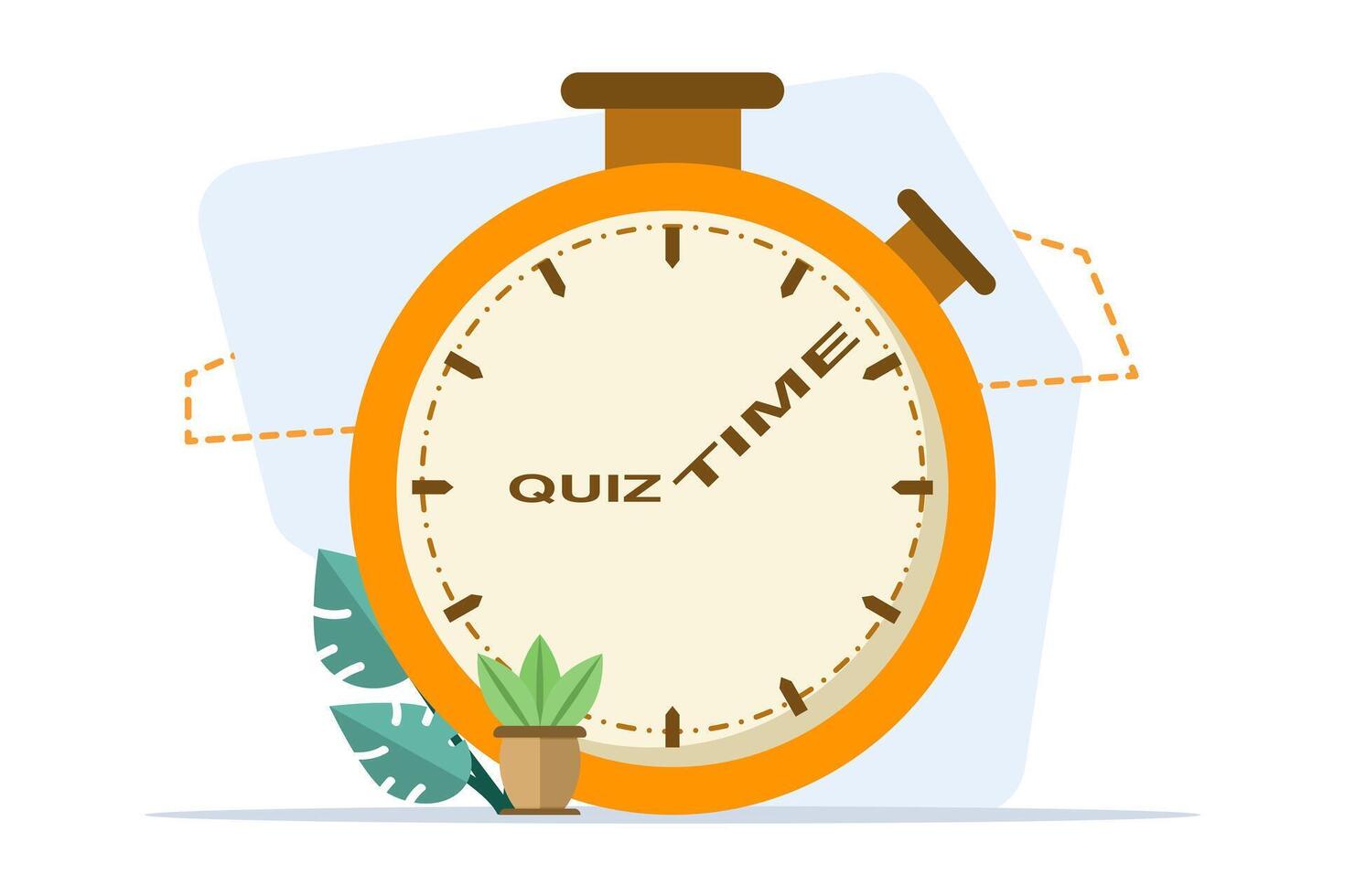 Quiz time speech bubble concept. stock illustration for social media landing page, template, ui, web, mobile app, poster, banner, flyer, background, gift card, coupon, label, wallpaper. vector
