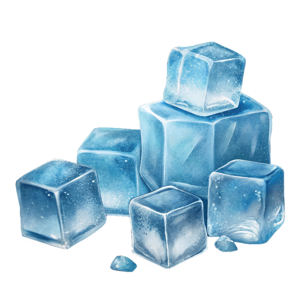 Illustration of ice cubes png
