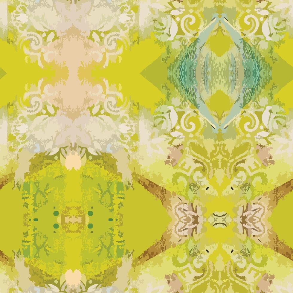 geometry texture of aged baroque ornaments pattern. Classic ornaments on abstract grunge beige, yellow background. vector