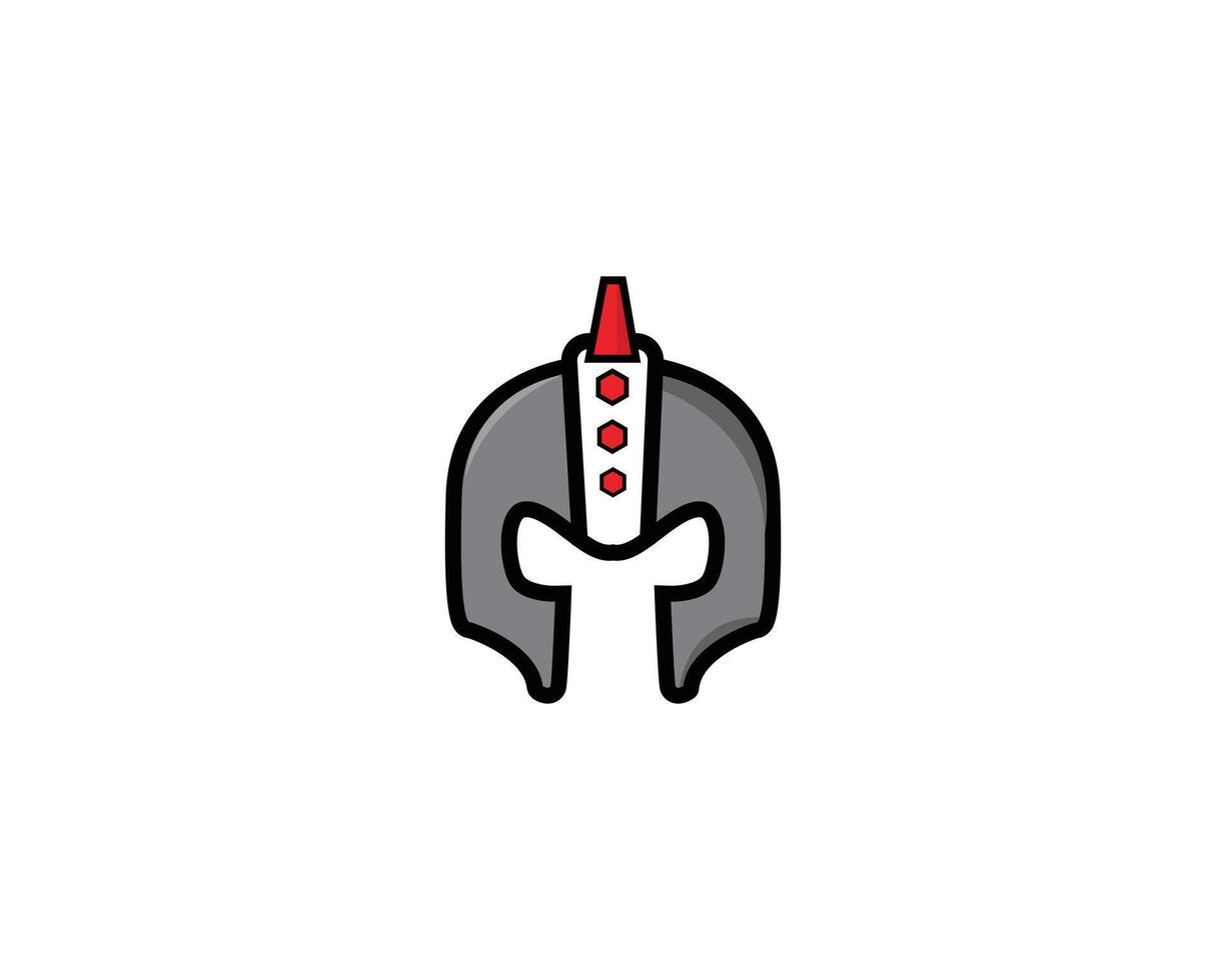 gladiator helmet design vector