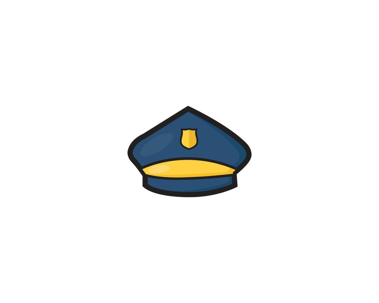 police hat icon vector