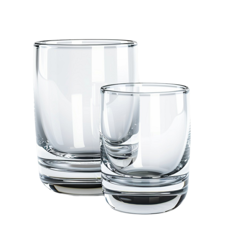 two empty glasses png