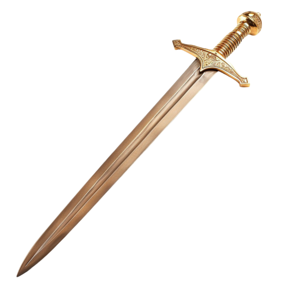 a golden sword png