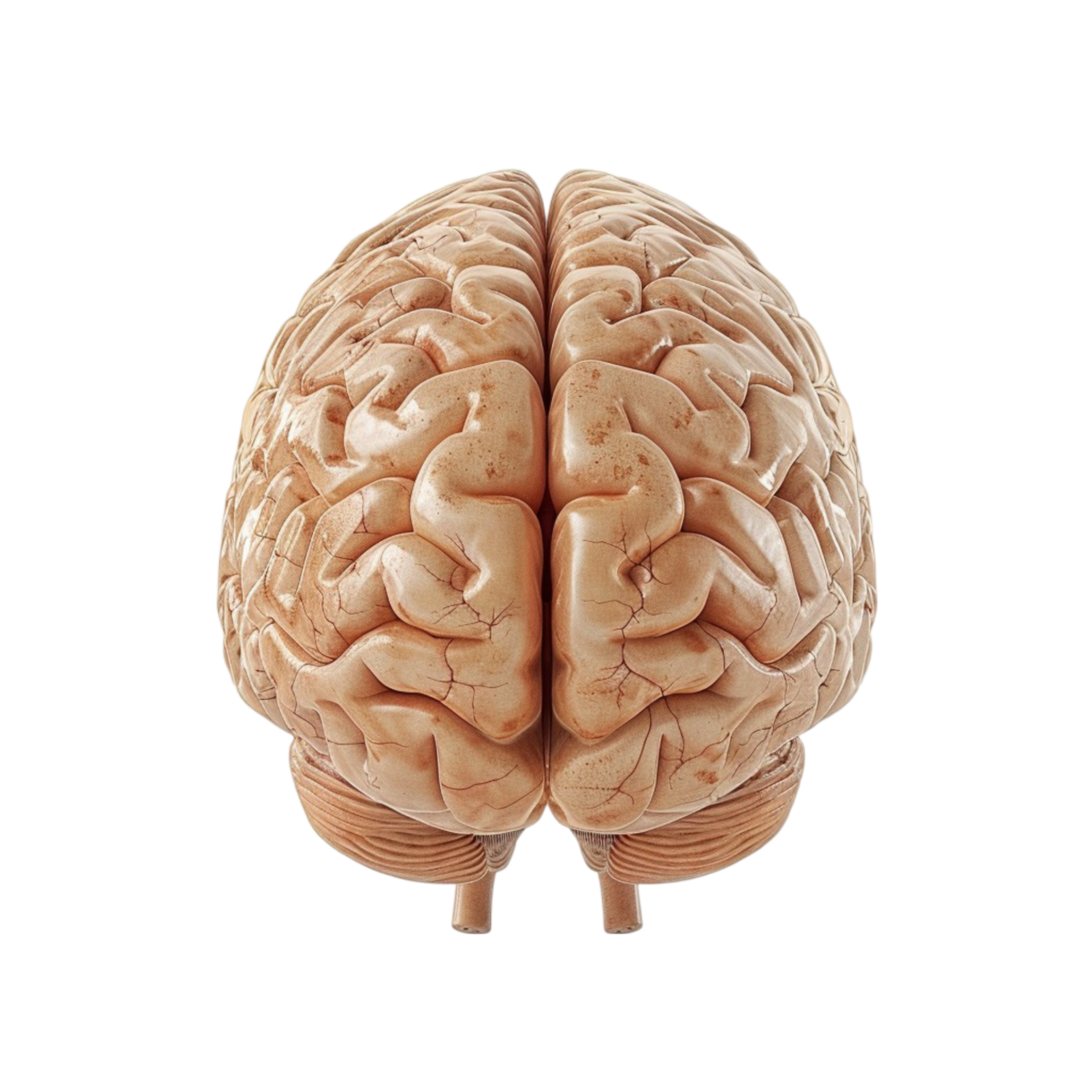 Human brain model, transparent background. 45962637 PNG