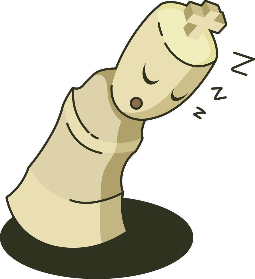 Idle chess king vector