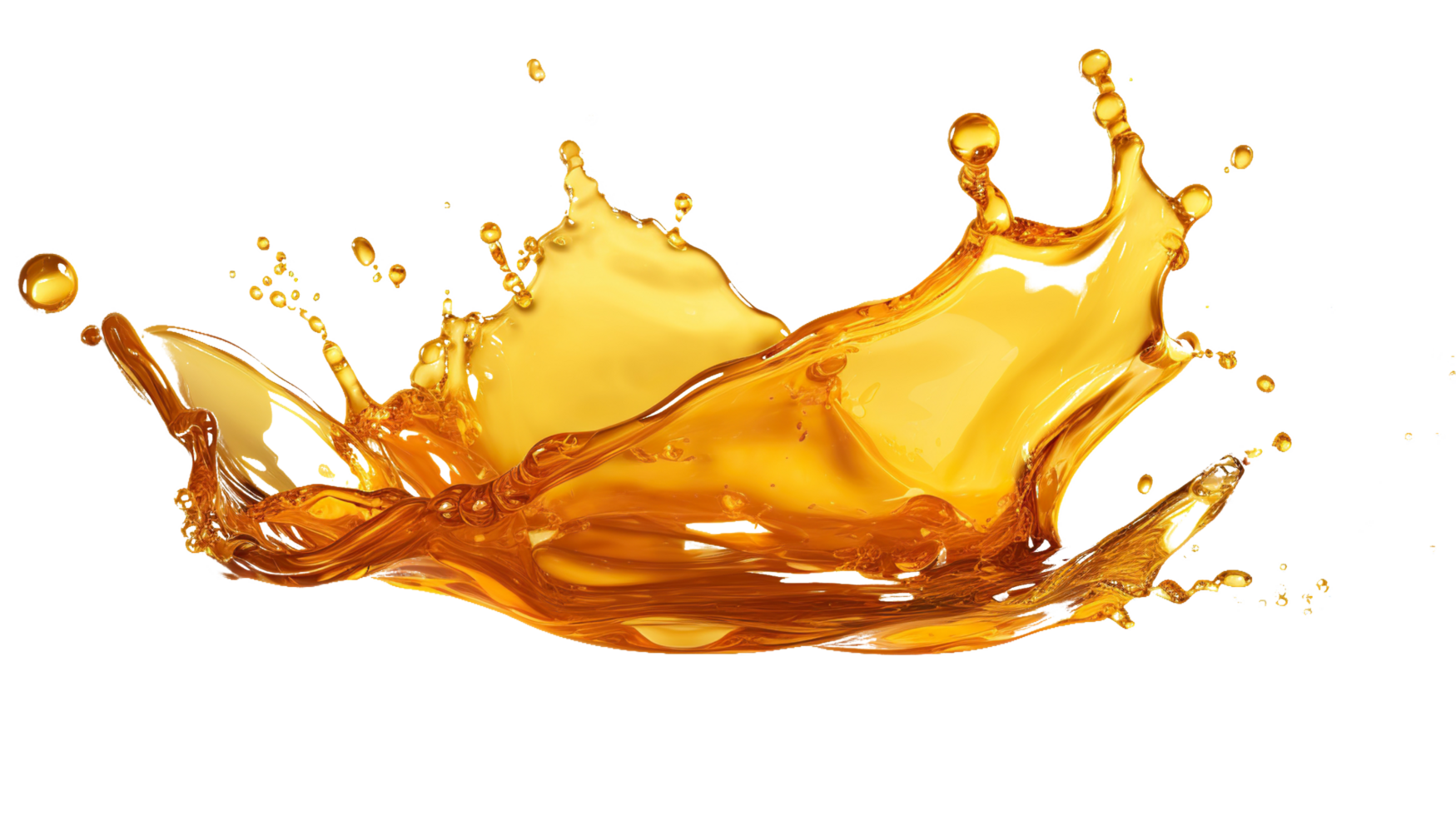 honey drop and splash element on isolated background png