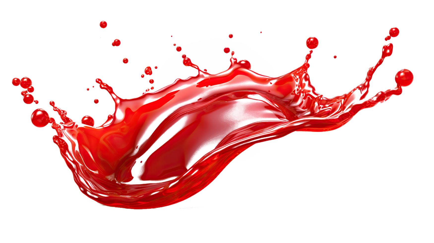 chili sauce splash element on isolated background png
