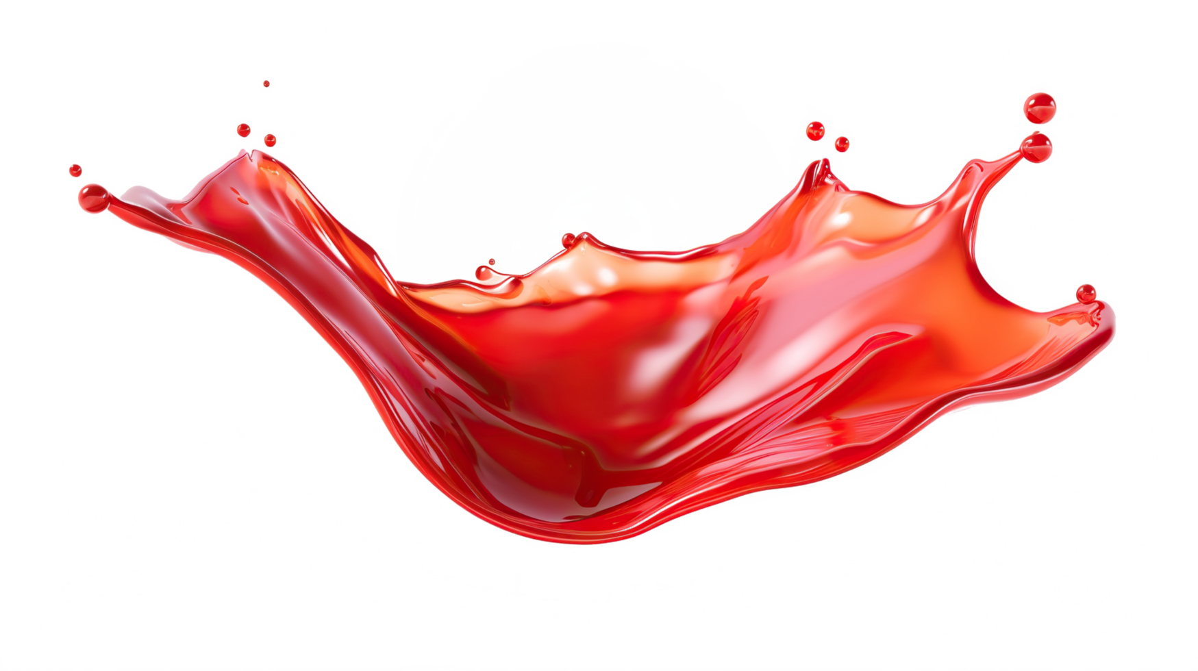 chili sauce splash element on isolated background png