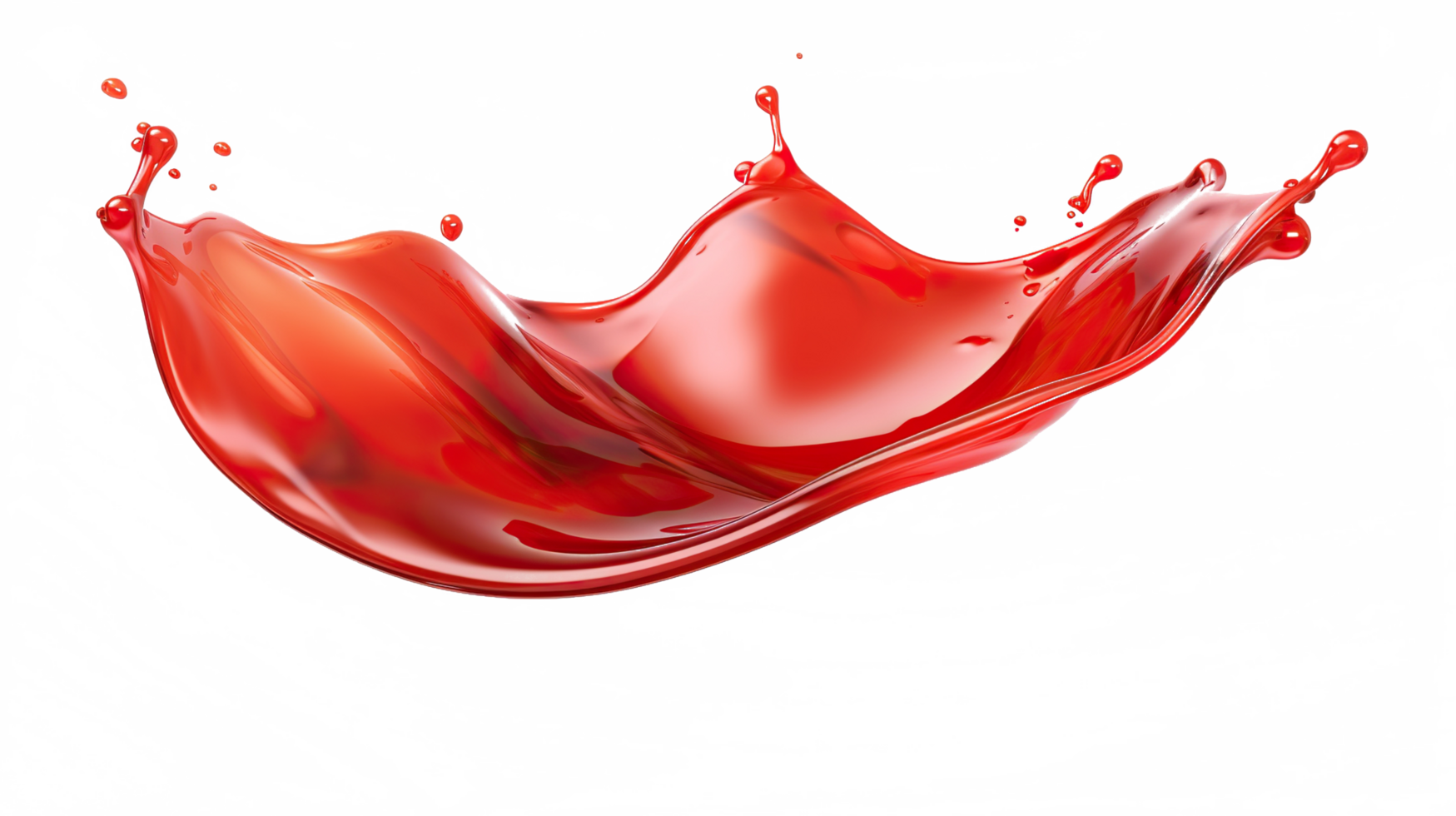 chili sauce splash element on isolated background png