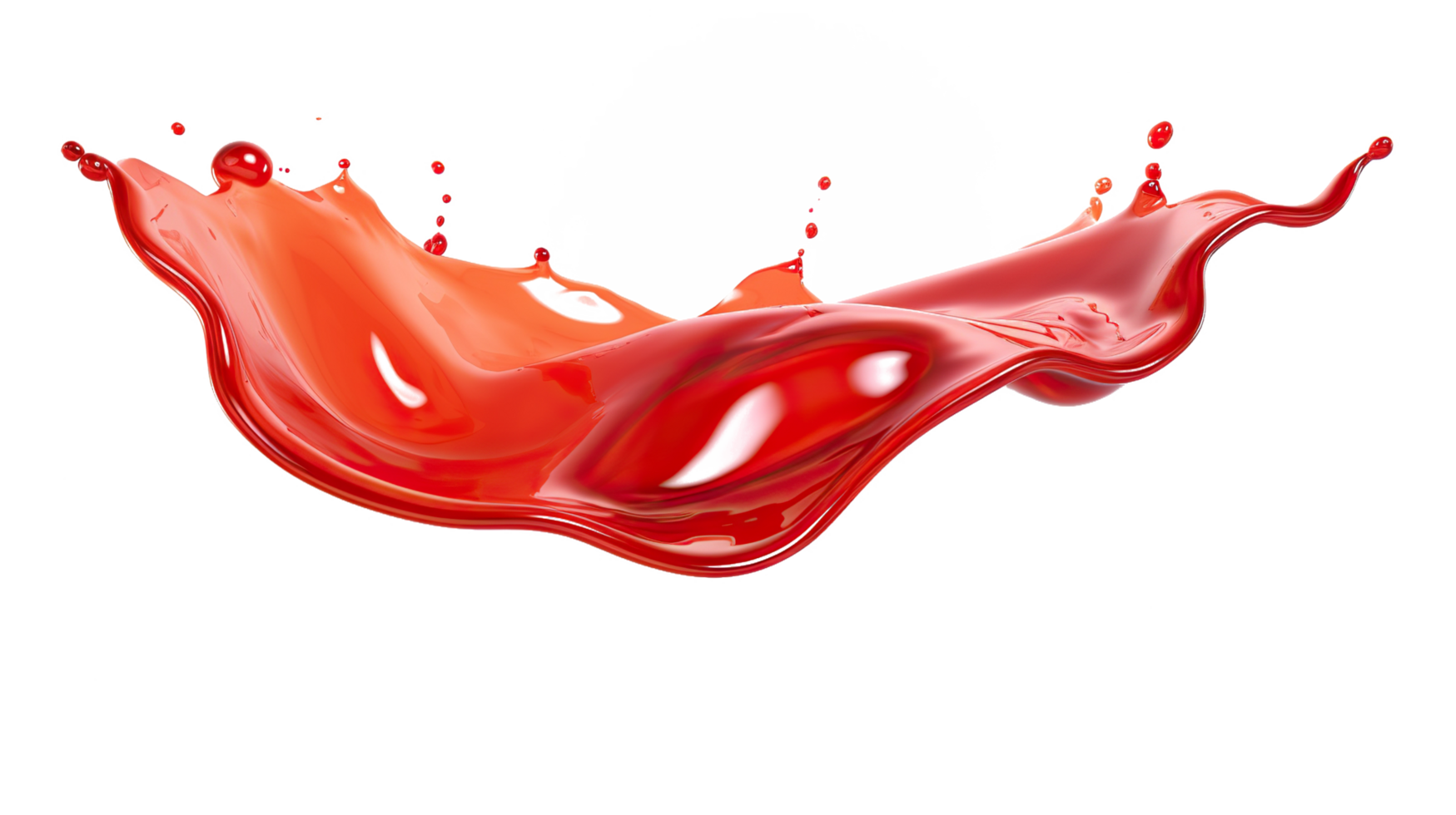 chili sauce splash element on isolated background png