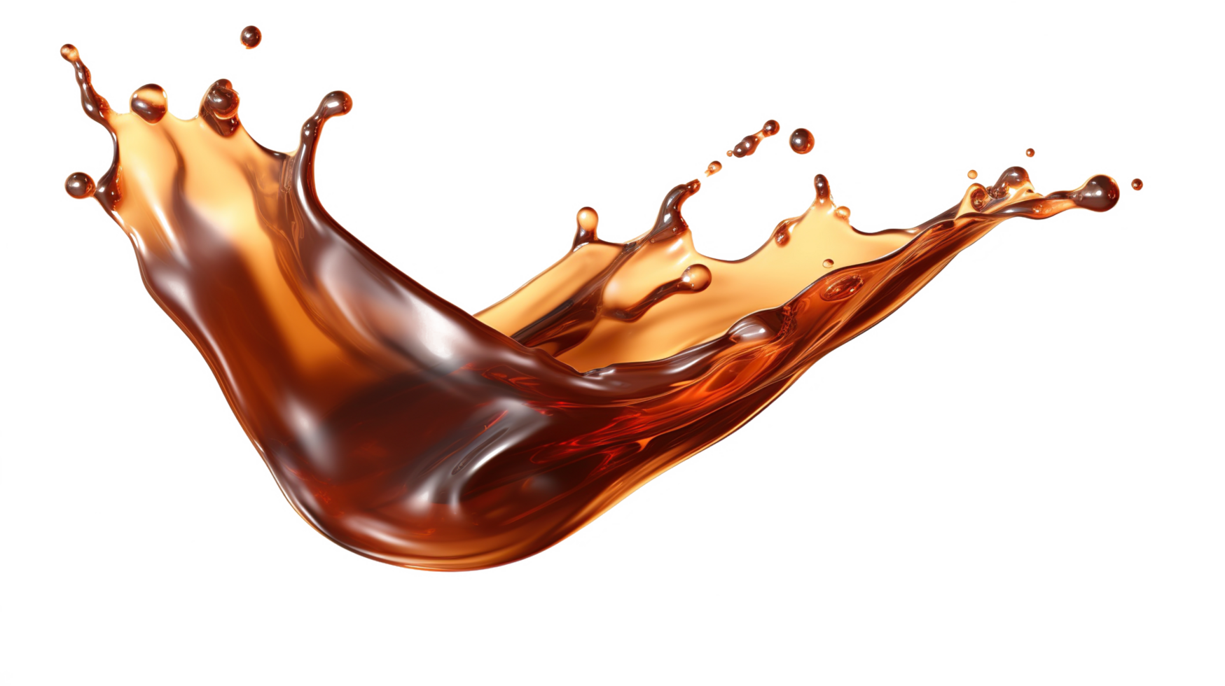 soy sauce splash element on isolated background png