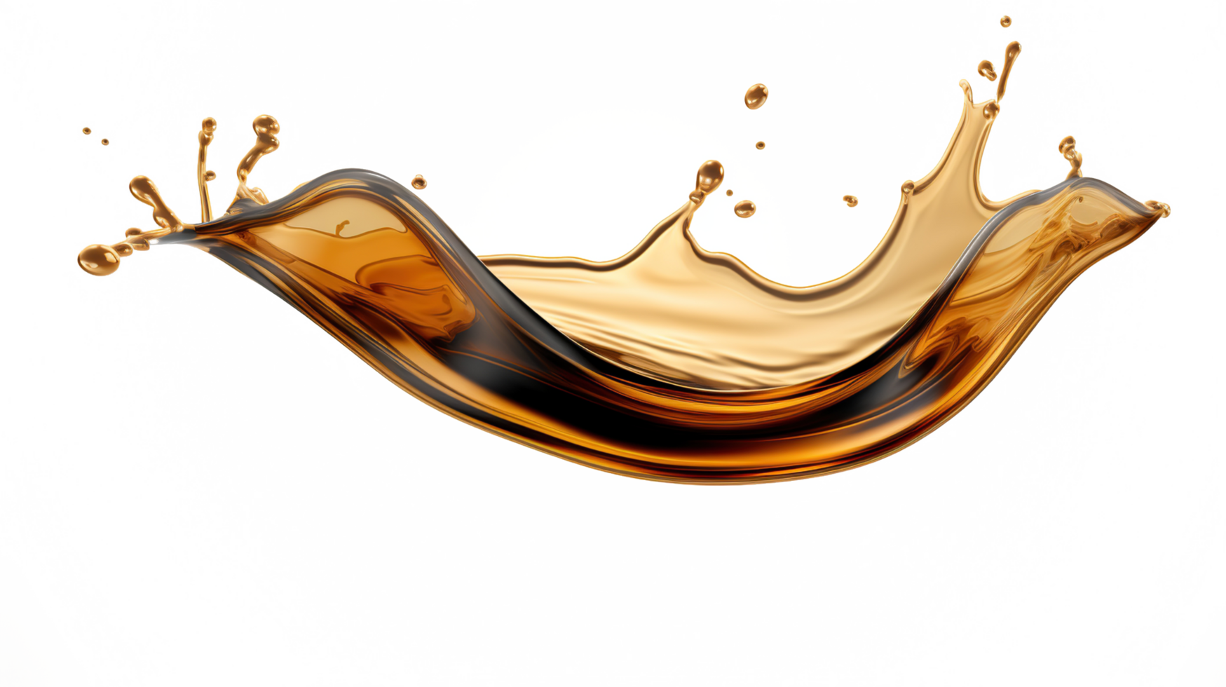 soy sauce splash element on isolated background png